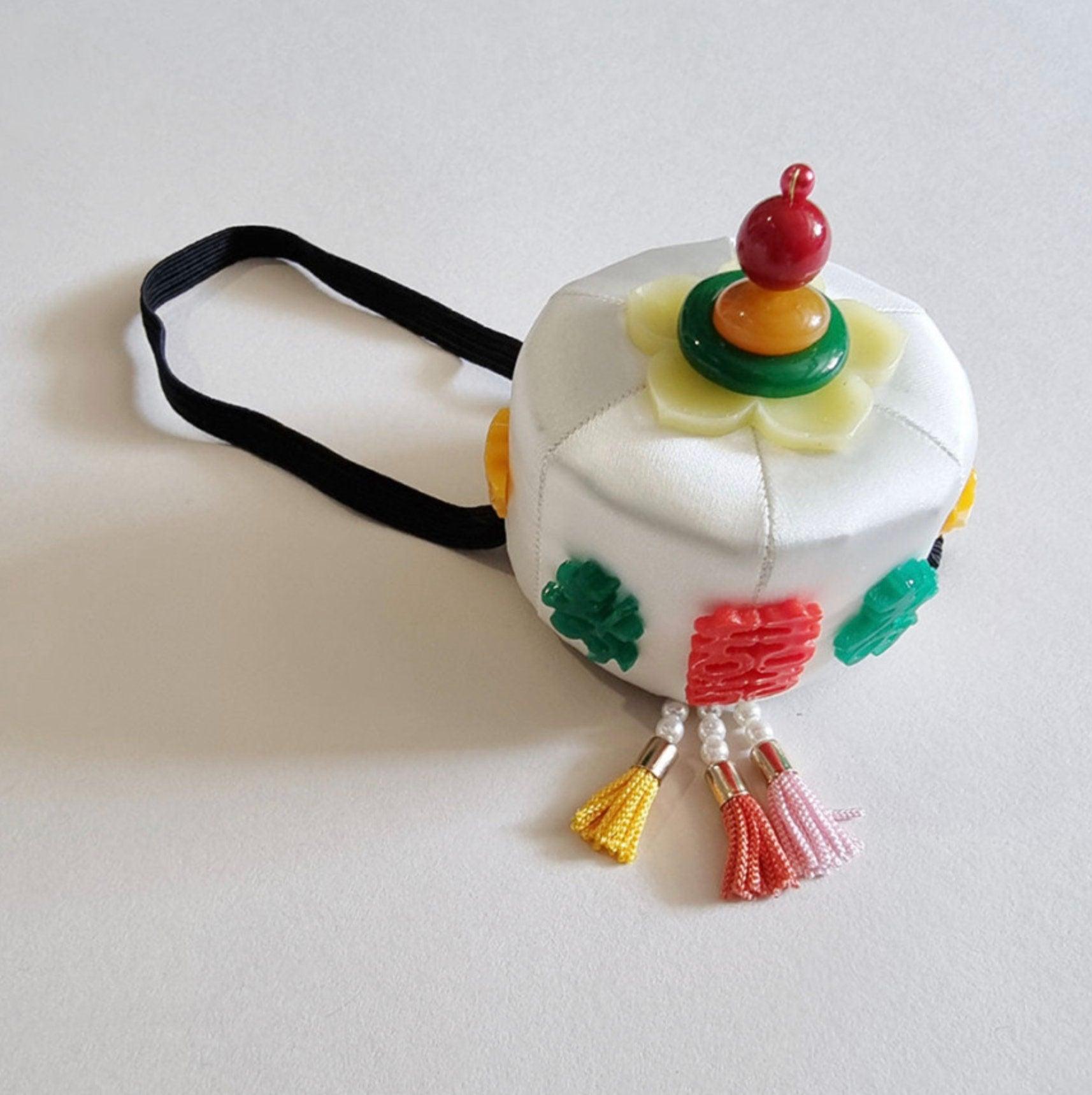 Jade White Jokduri Korean Coronet - Native Korean