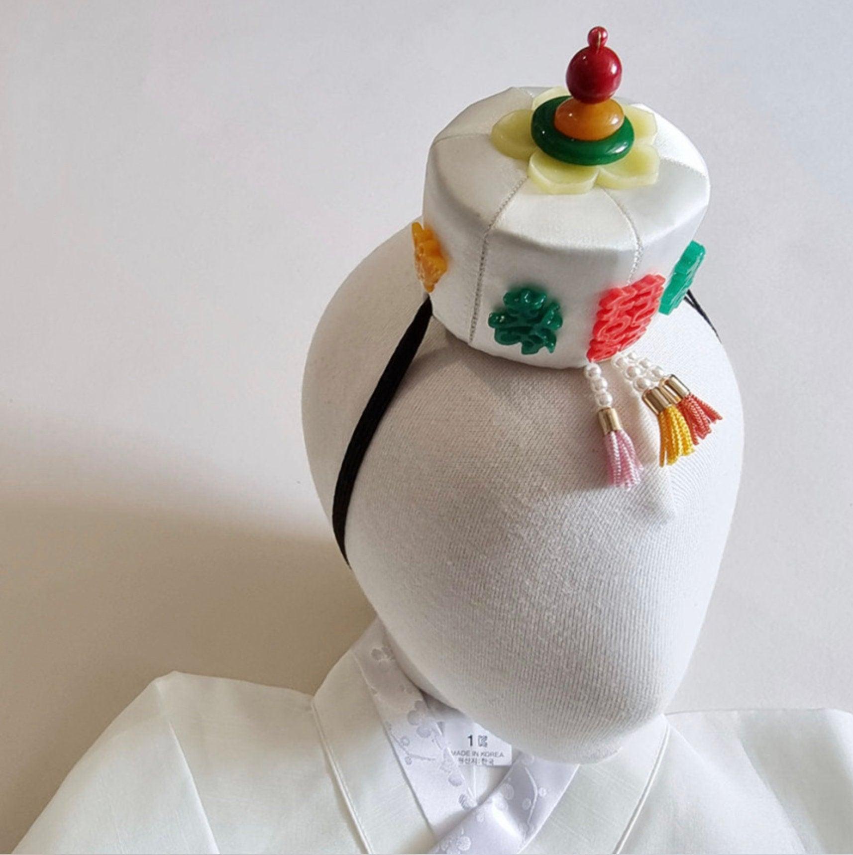 Jade White Jokduri Korean Coronet - Native Korean