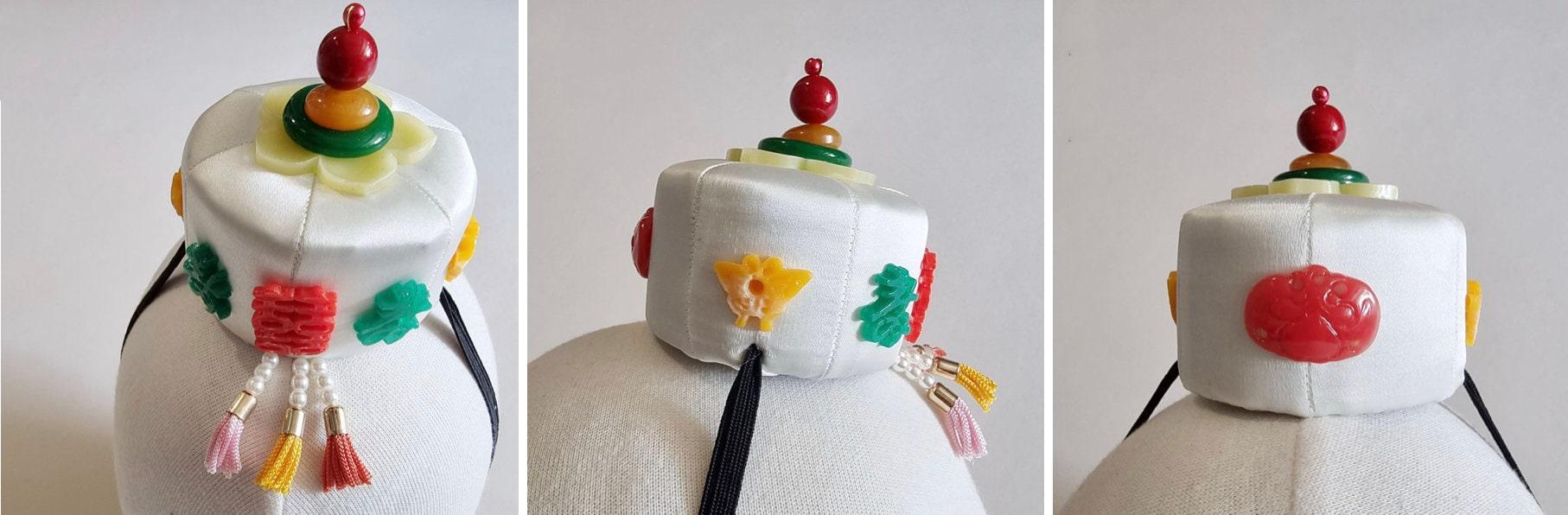 Jade White Jokduri Korean Coronet - Native Korean