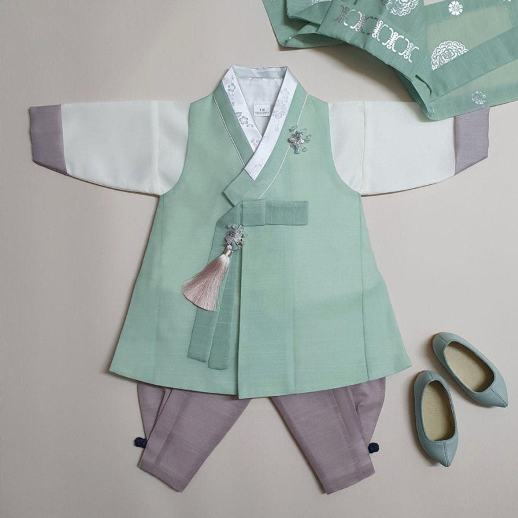 Jungmin Mint Boy Hanbok (100D-10YR) - Native Korean