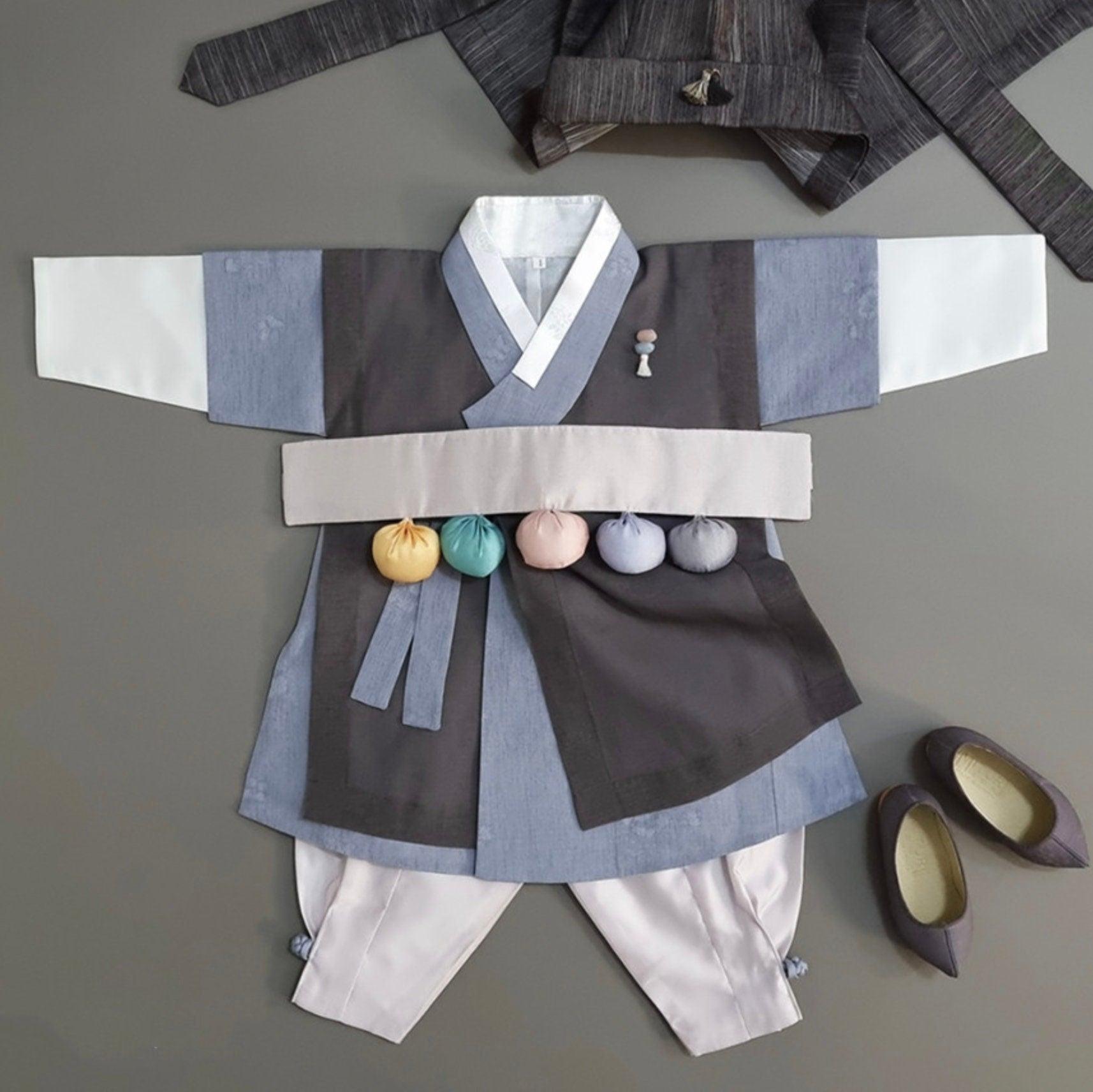 Kyusun Blue Boy Hanbok (100D-10YR) - Native Korean