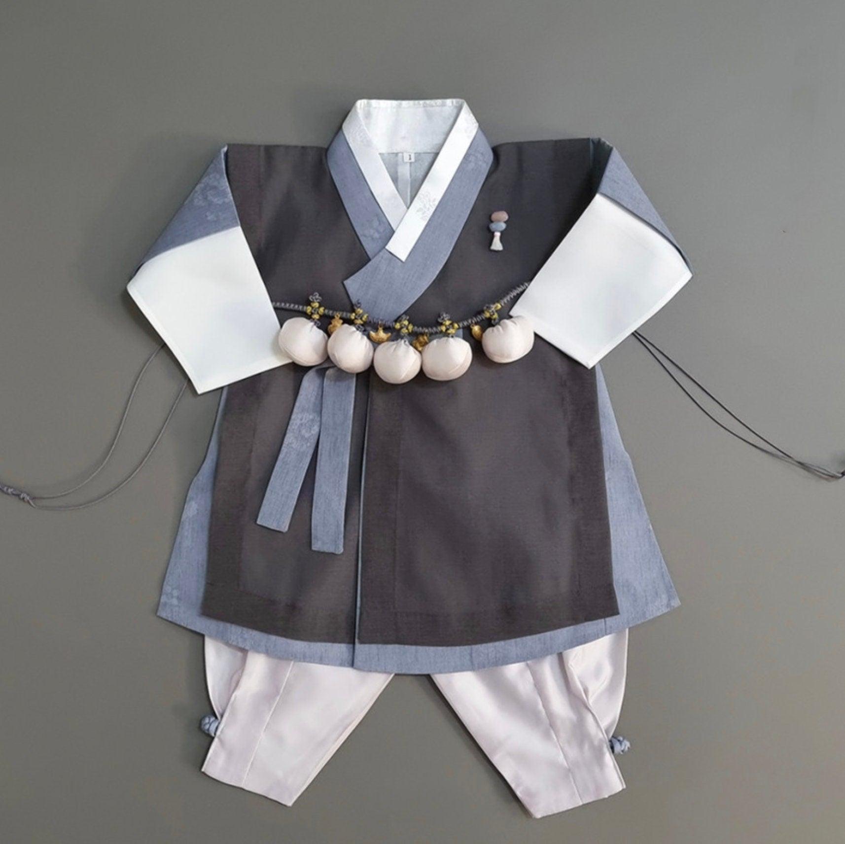 Kyusun Blue Boy Hanbok (100D-10YR) - Native Korean