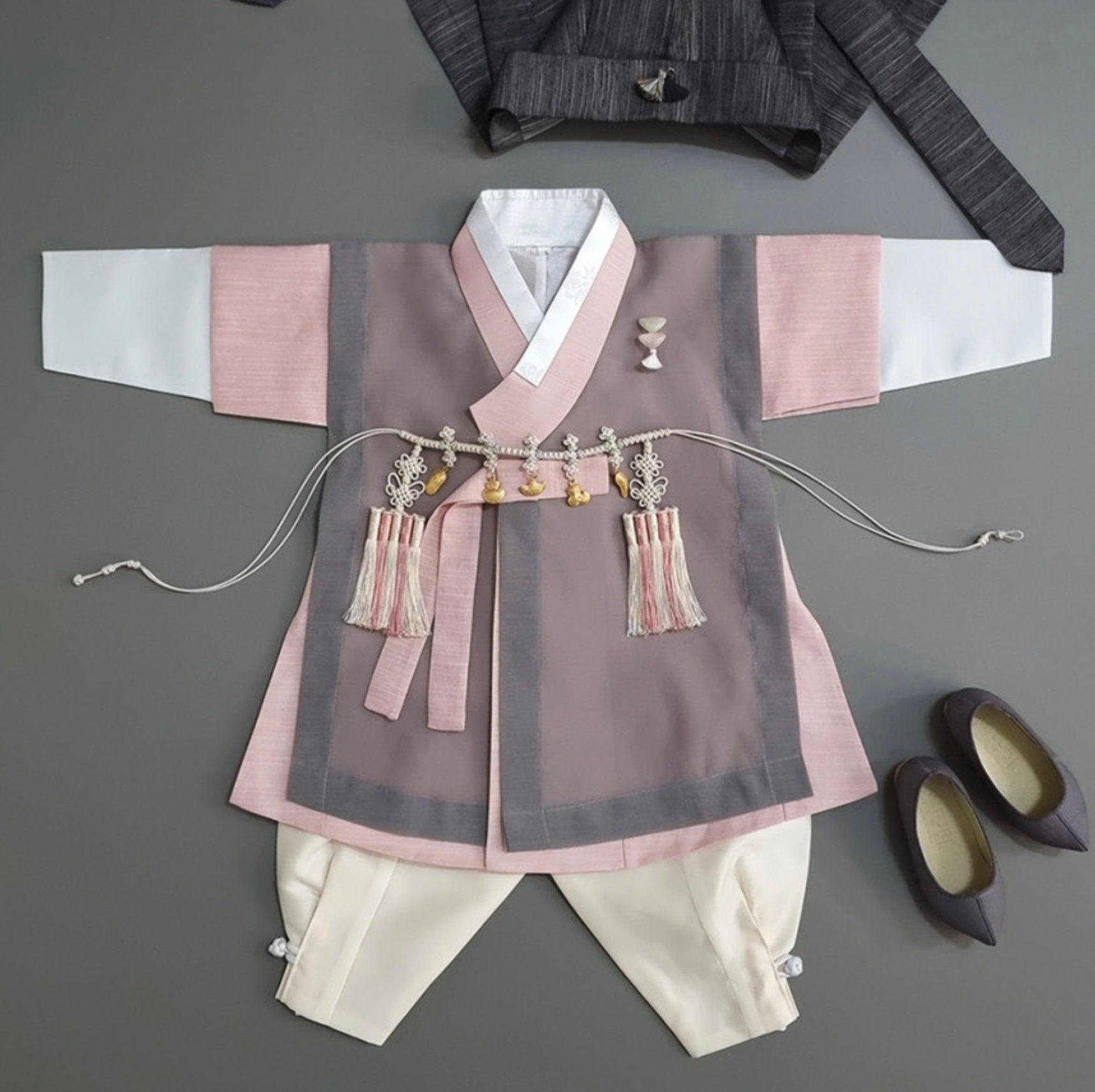 Kyusun Pink Boy Hanbok (100D-10YR) - Native Korean