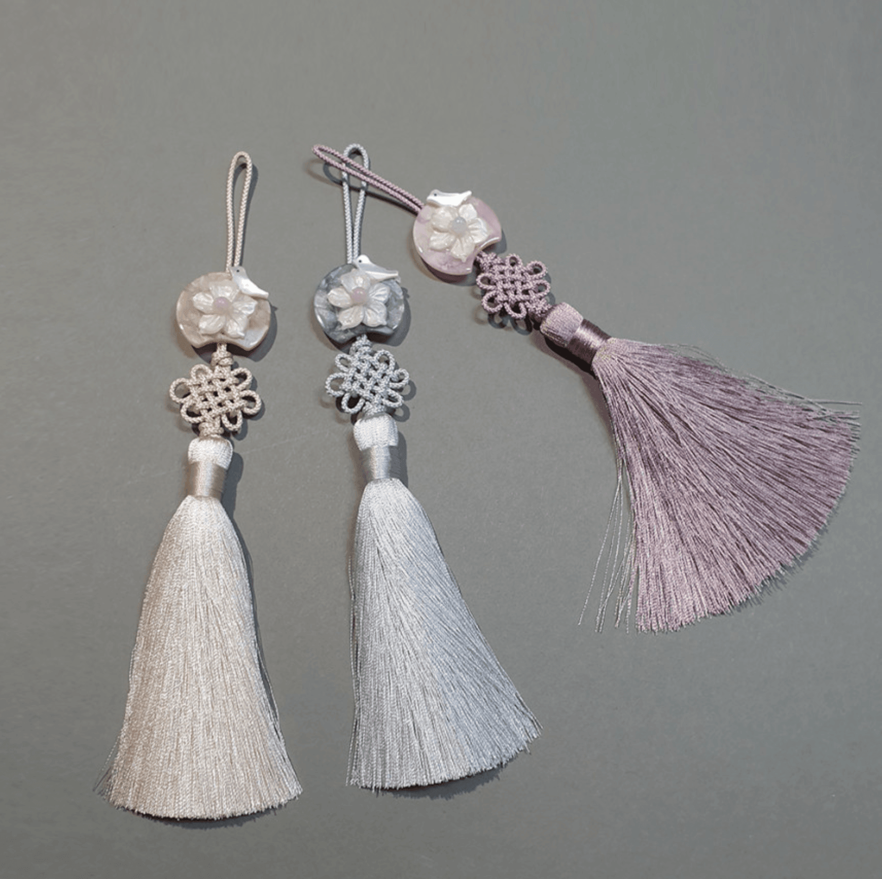 Mini Bird Flower Tassel Norigae - Native Korean