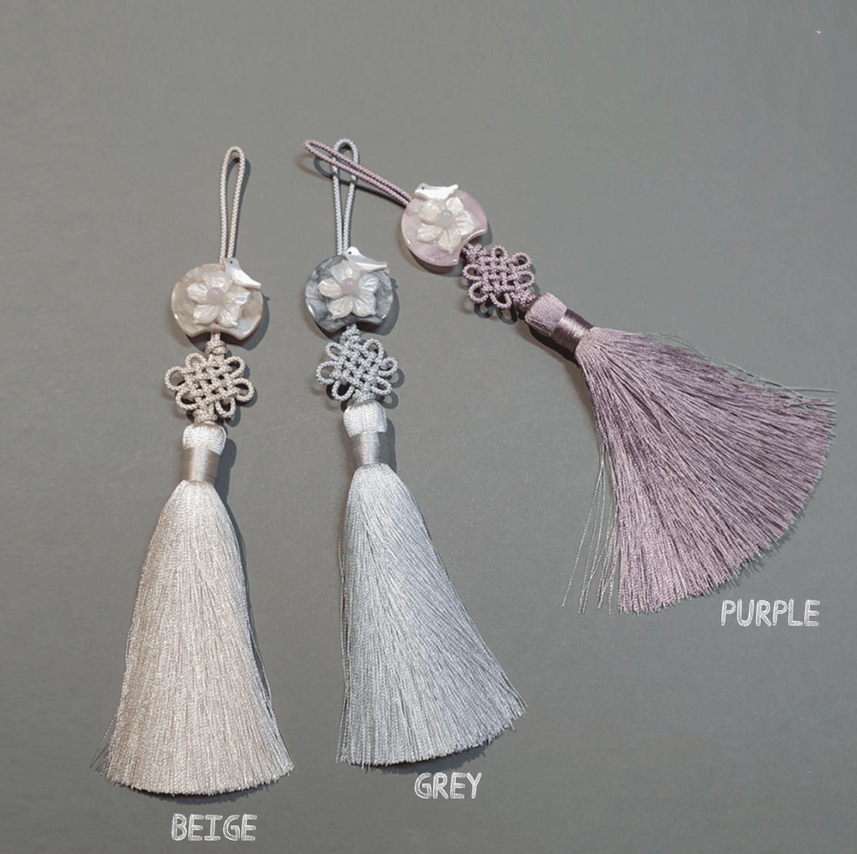 Mini Bird Flower Tassel Norigae - Native Korean