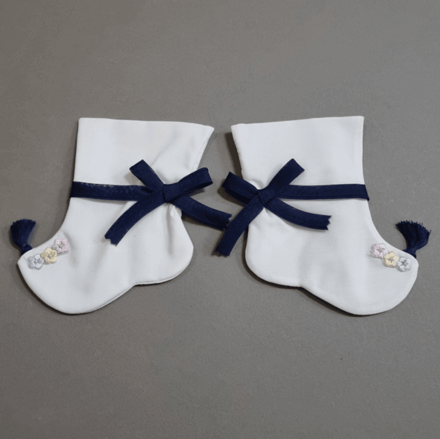 Pastel Floral Hanbok Socks (5 Colors) - Native Korean