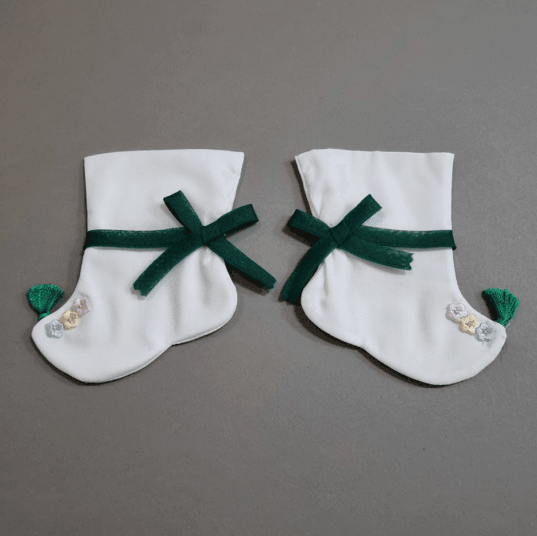 Pastel Floral Hanbok Socks (5 Colors) - Native Korean