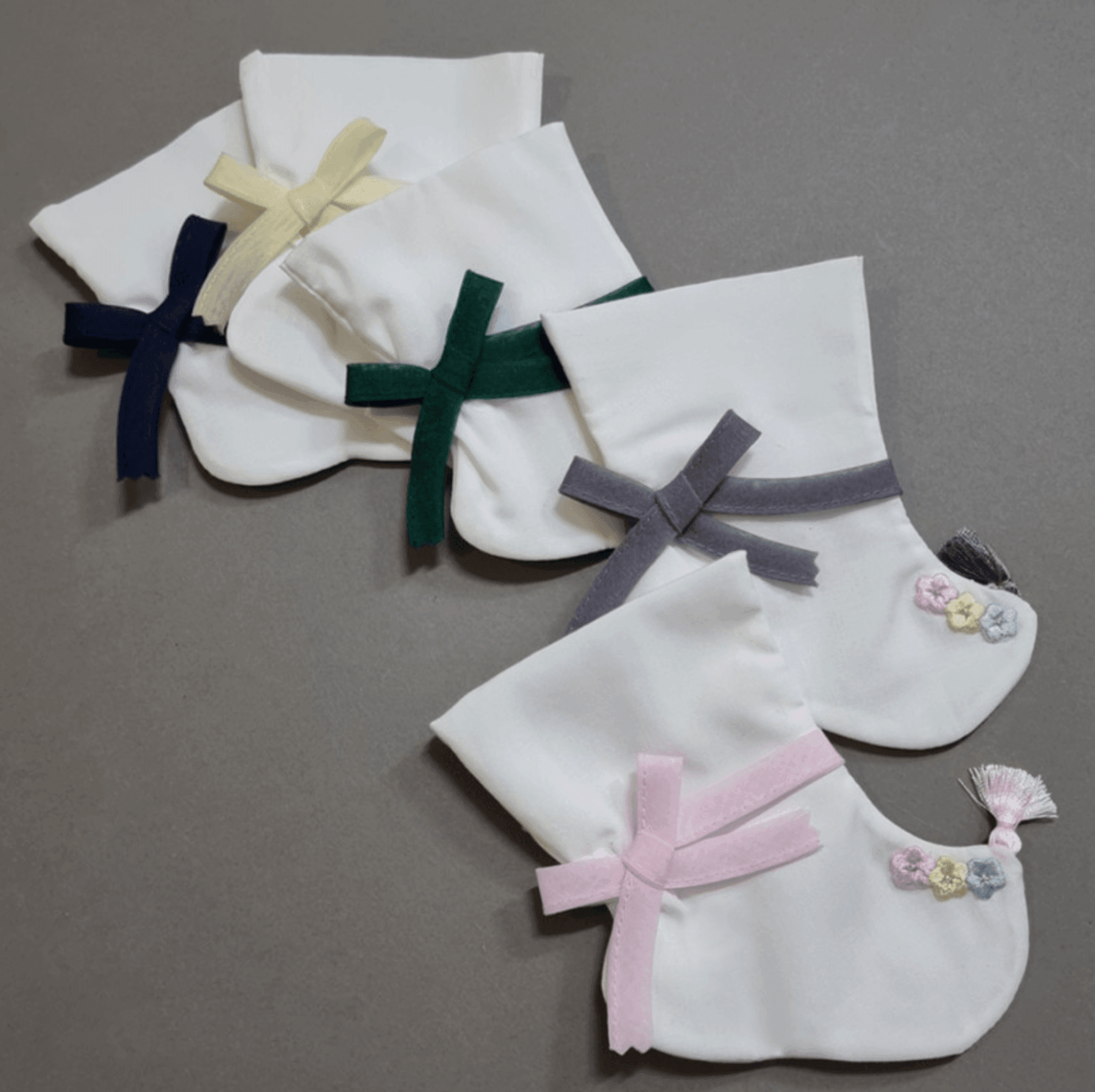 Pastel Floral Hanbok Socks (5 Colors) - Native Korean