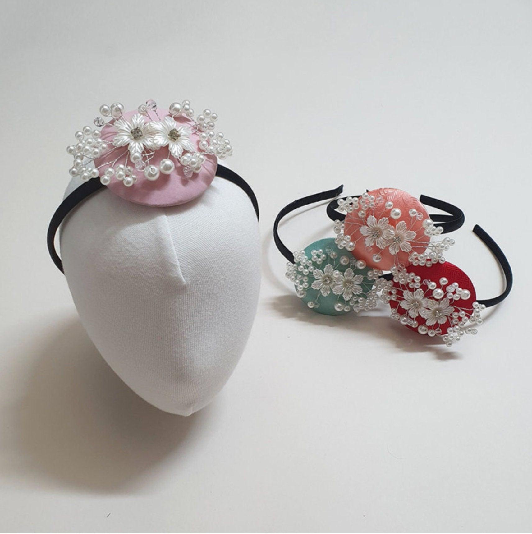 Pearl Flower Headband - Native Korean