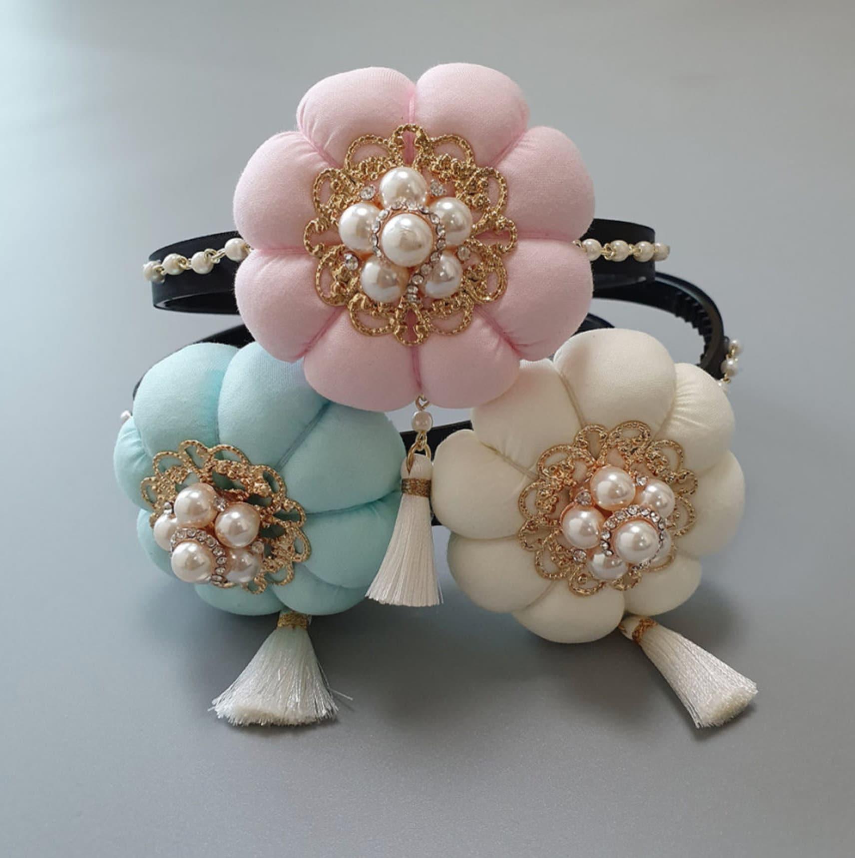 Pearl Pumpkin Headband - Native Korean