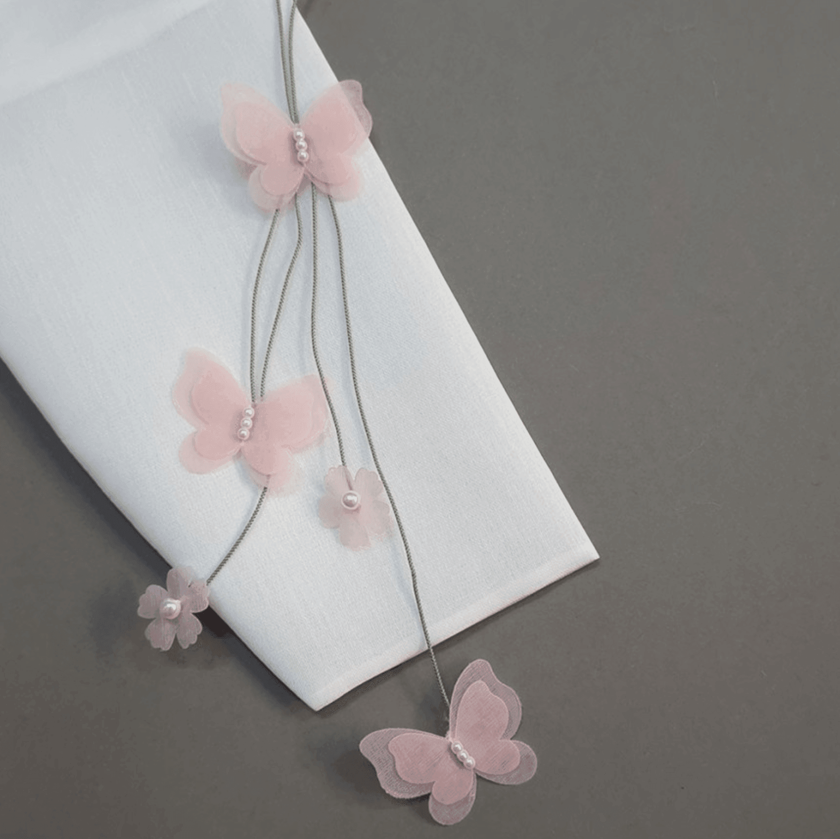 Pink Butterfly Norigae - Native Korean