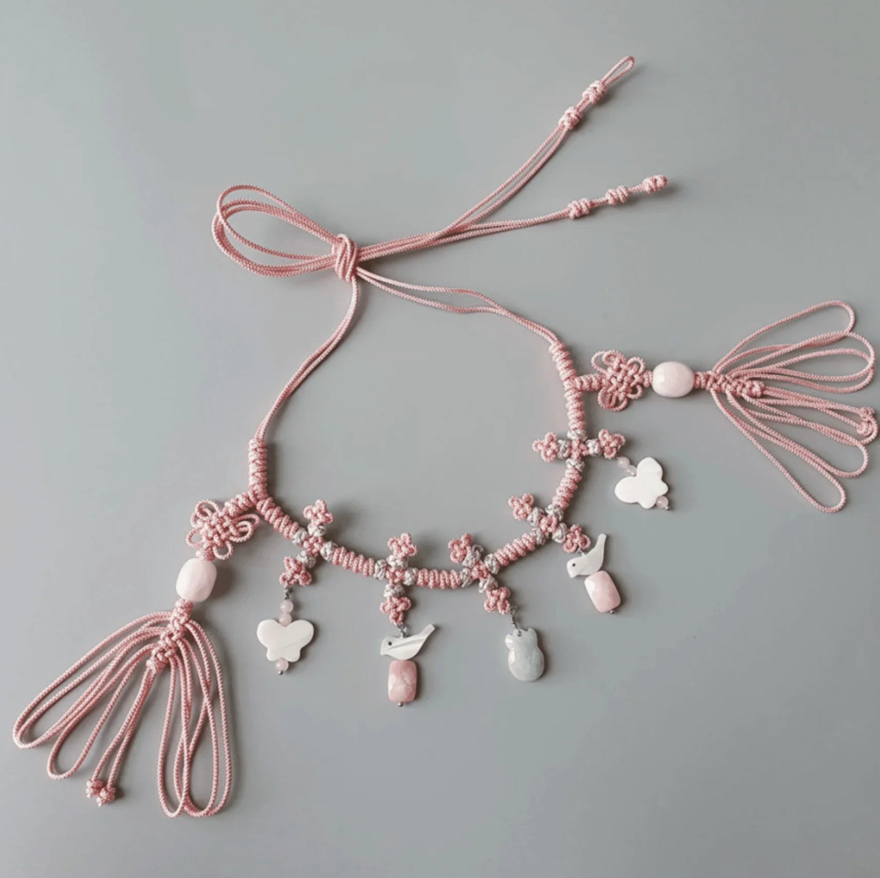 Pink Harmony Jade Belt - Native Korean