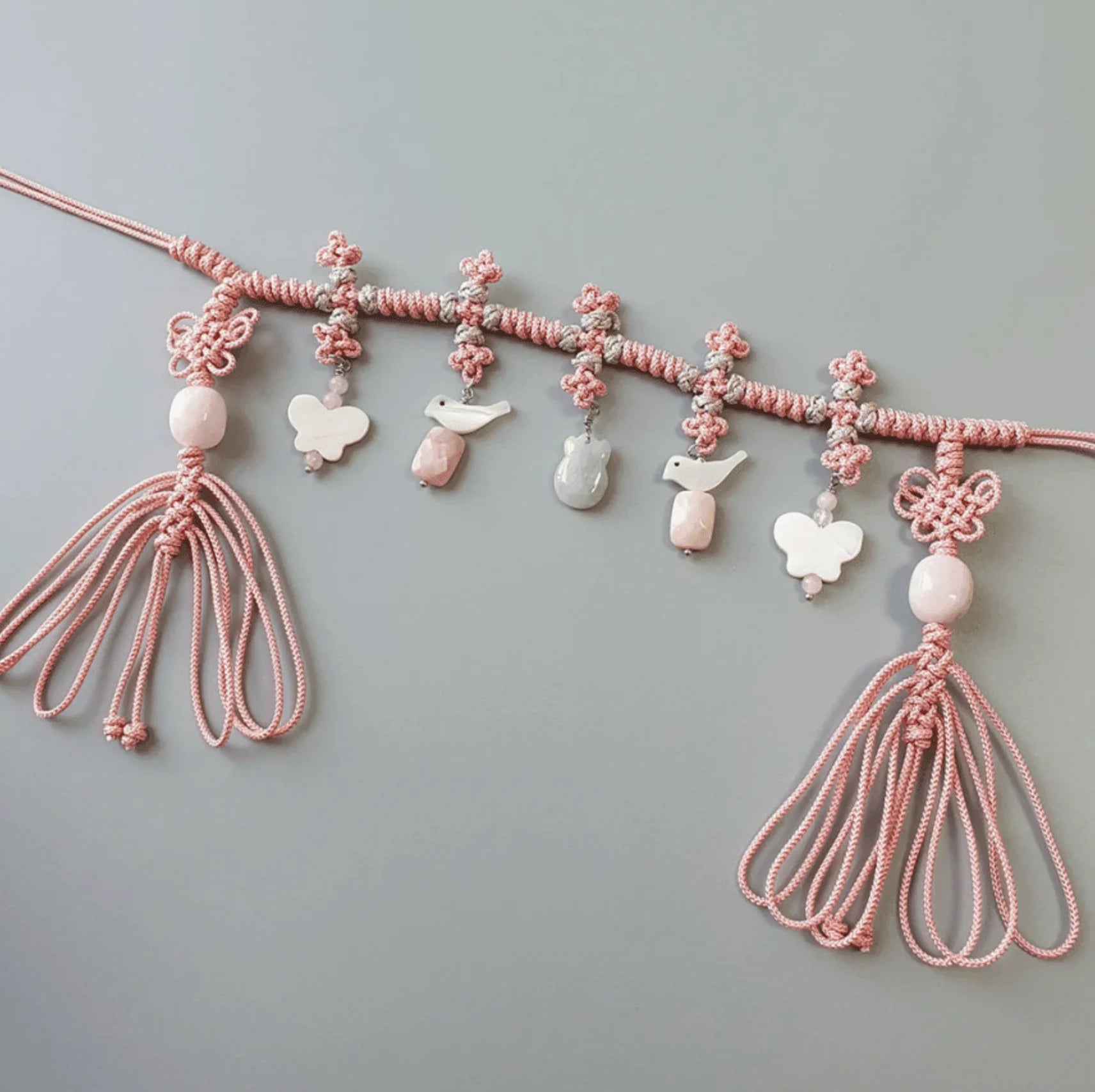 Pink Harmony Jade Belt - Native Korean