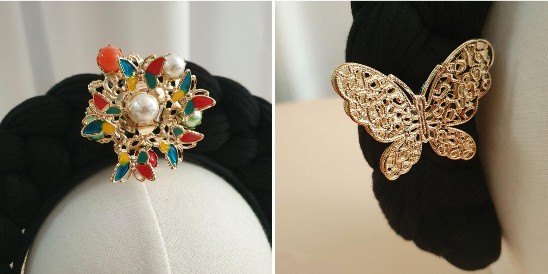 Princess Style Colorful Butterfly Hairband - Native Korean
