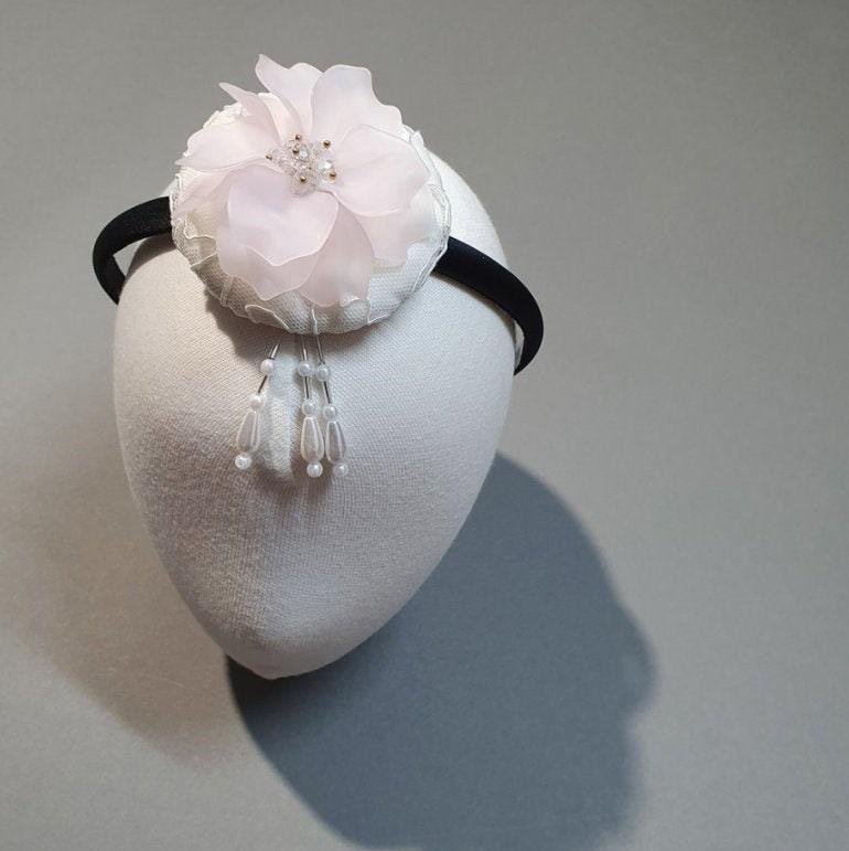 Pure Pink Beads Flower Headband - Native Korean