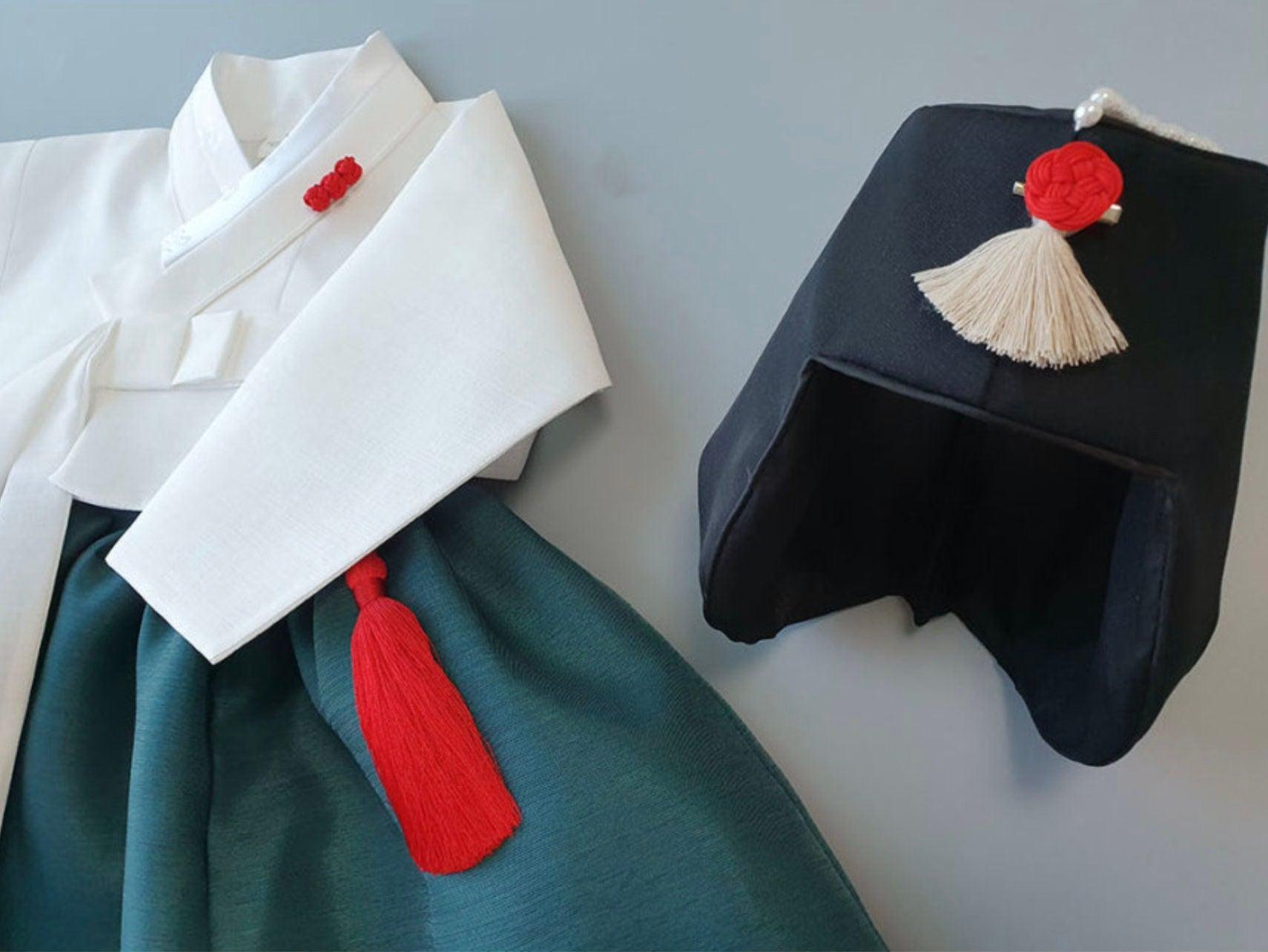 Pure Teal Girl Hanbok (100D-8YR) - Native Korean