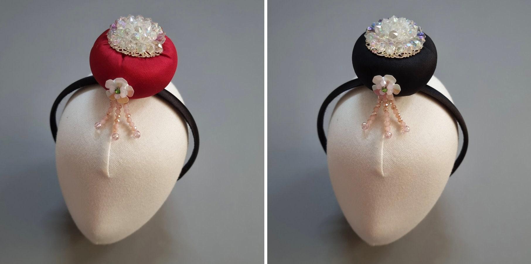 Silk Beaded Headband - Native Korean