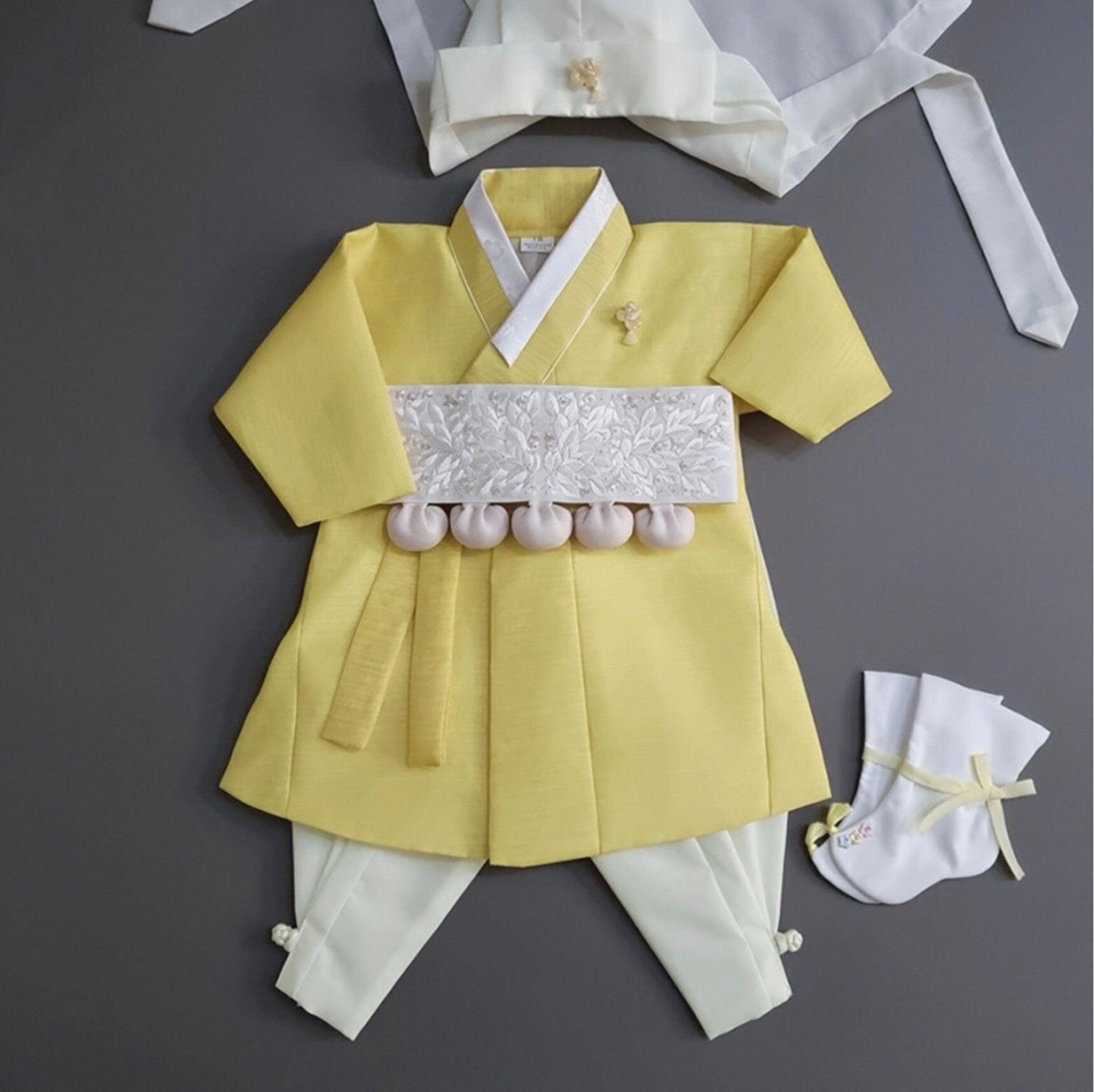 Sungjoon Lemon Ivory Boy Hanbok (100D-8YR) - Native Korean