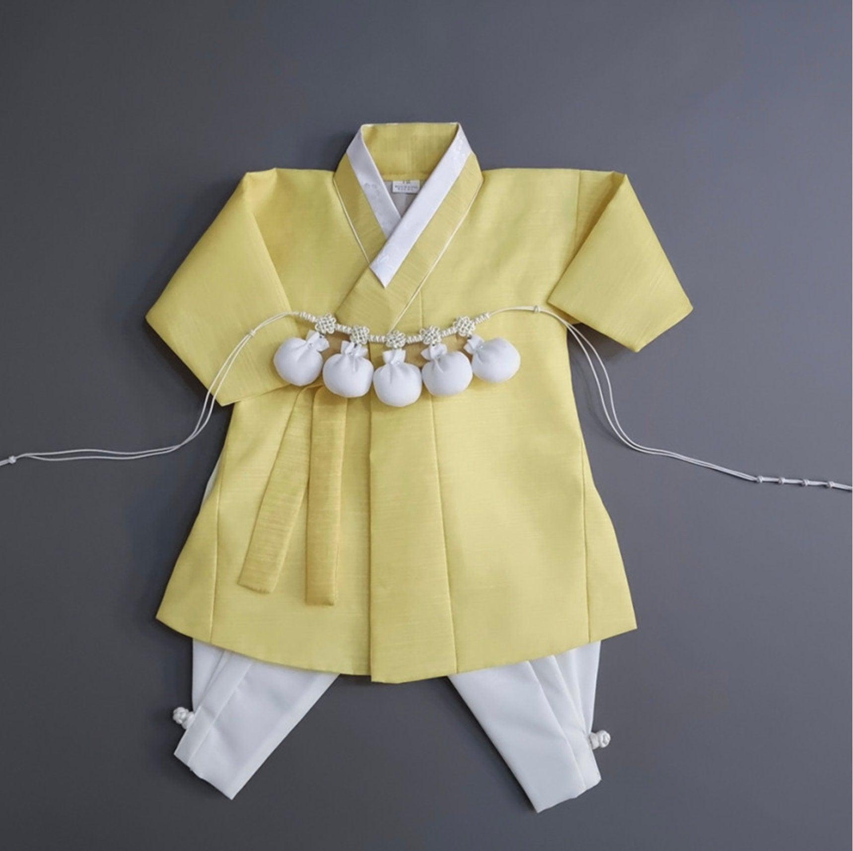 Sungjoon Lemon Ivory Boy Hanbok (100D-8YR) - Native Korean