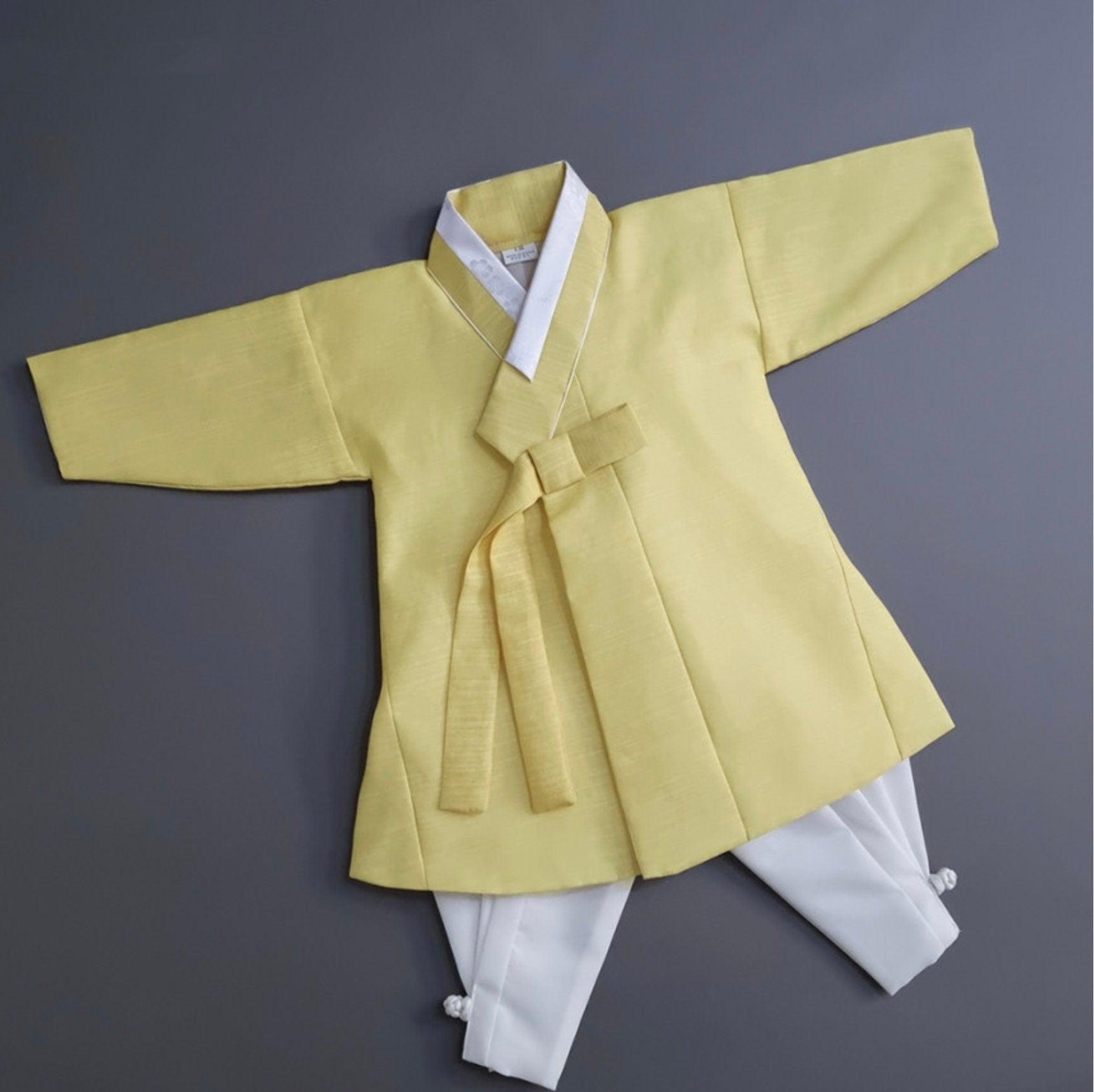 Sungjoon Lemon Ivory Boy Hanbok (100D-8YR) - Native Korean