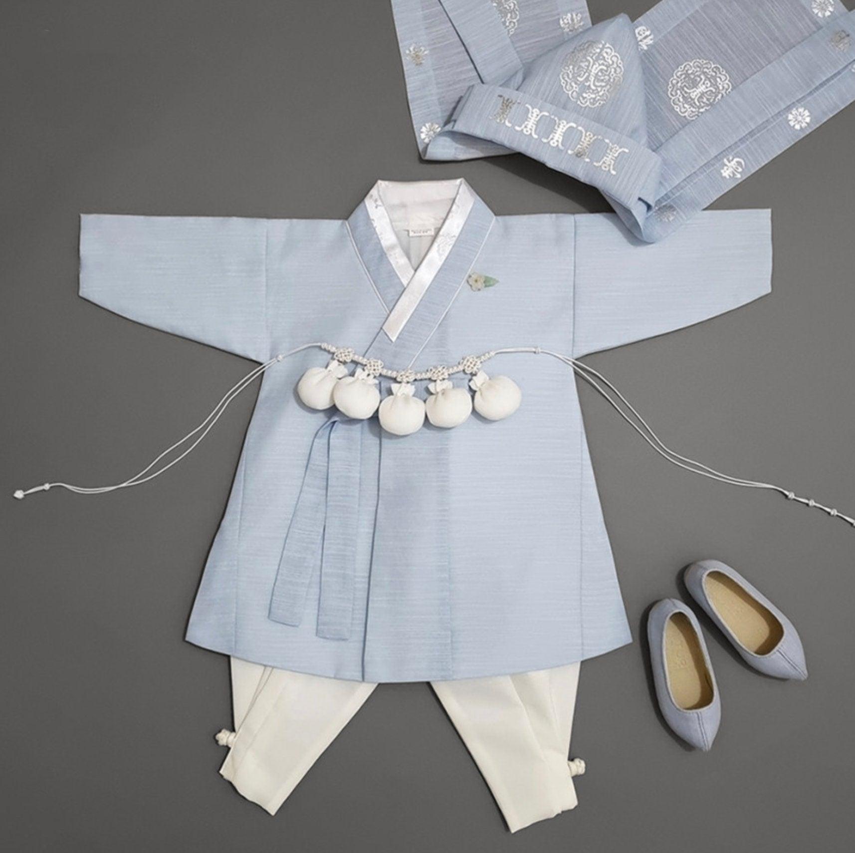 Sungjoon Sky Ivory Boy Hanbok (100D-8YR) - Native Korean