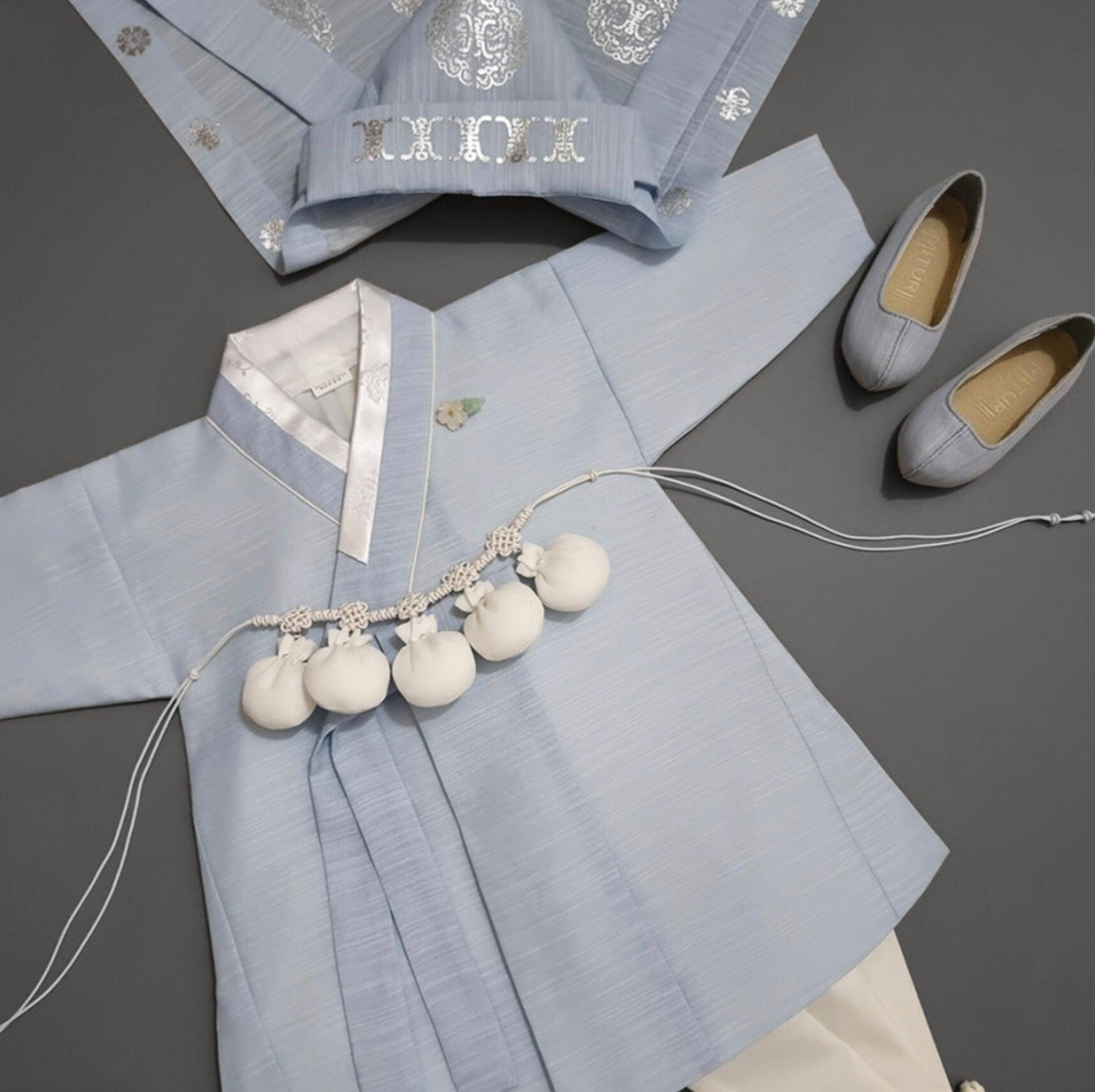 Sungjoon Sky Ivory Boy Hanbok (100D-8YR) - Native Korean