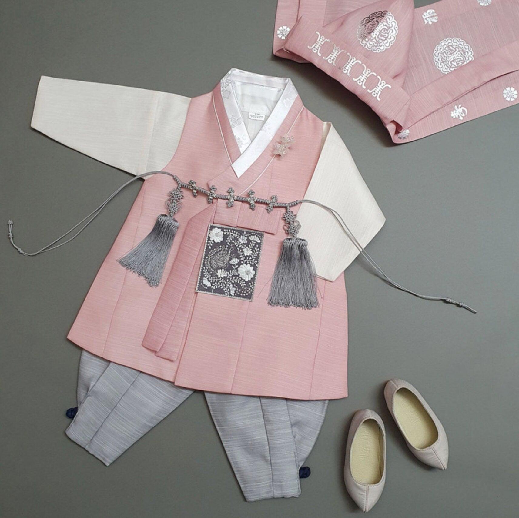 Sungju Coral Solid Boy Hanbok (100D-10YR) - Native Korean