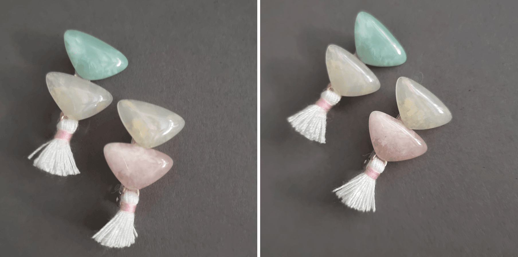 Triangle Stones Brooch - Native Korean