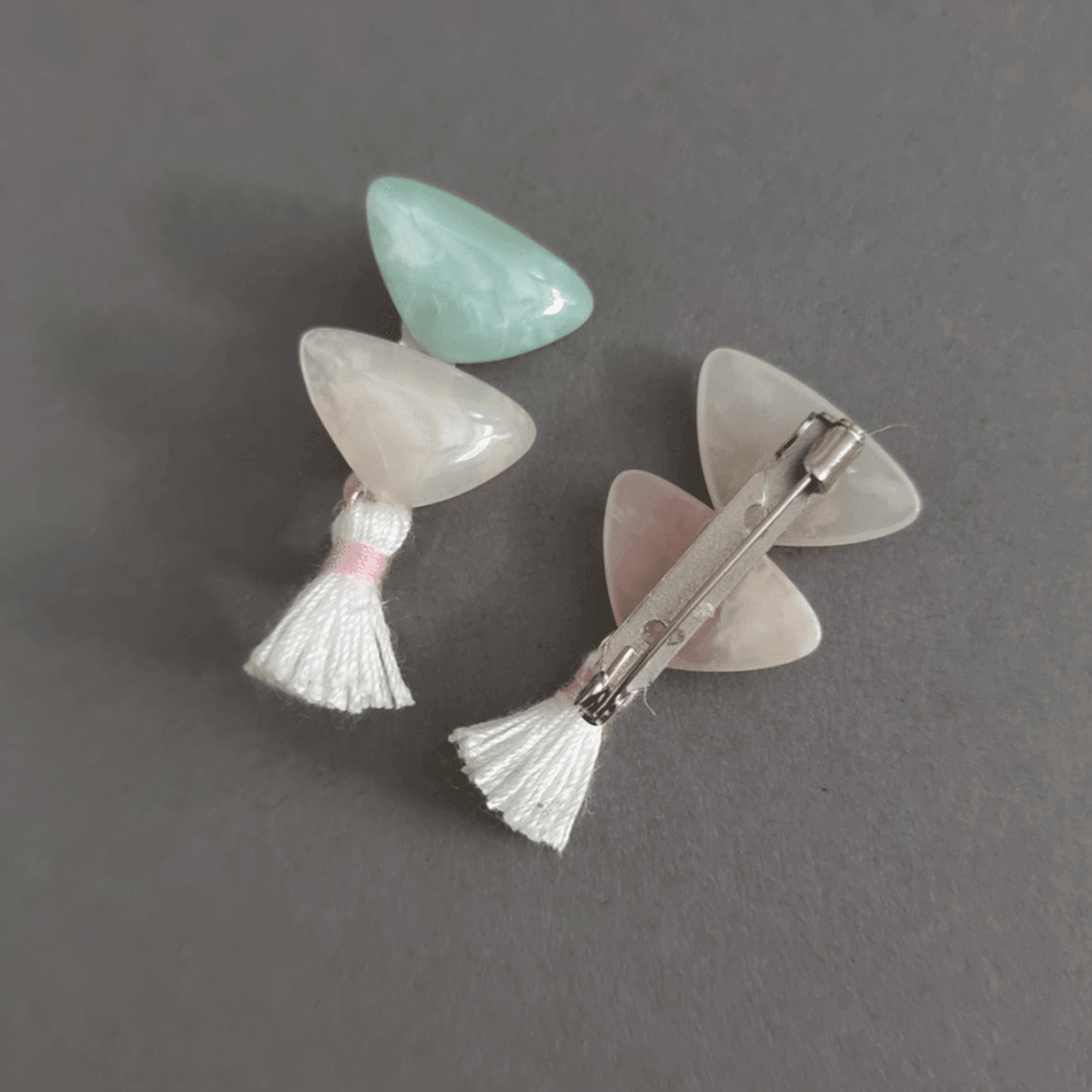 Triangle Stones Brooch - Native Korean