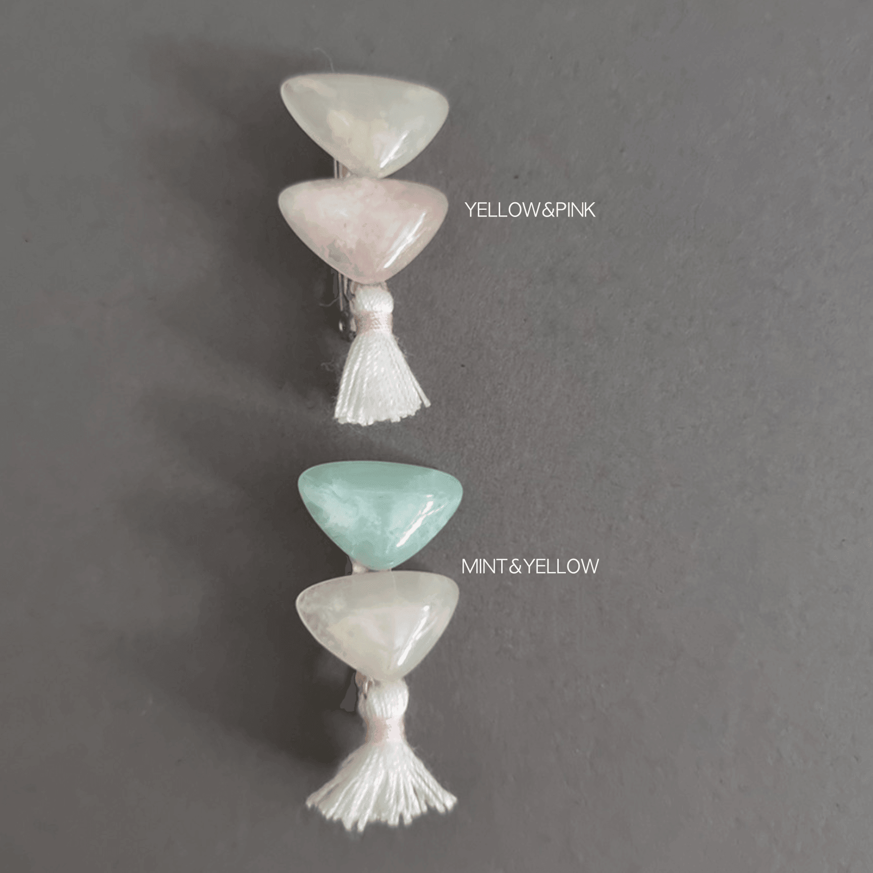 Triangle Stones Brooch - Native Korean