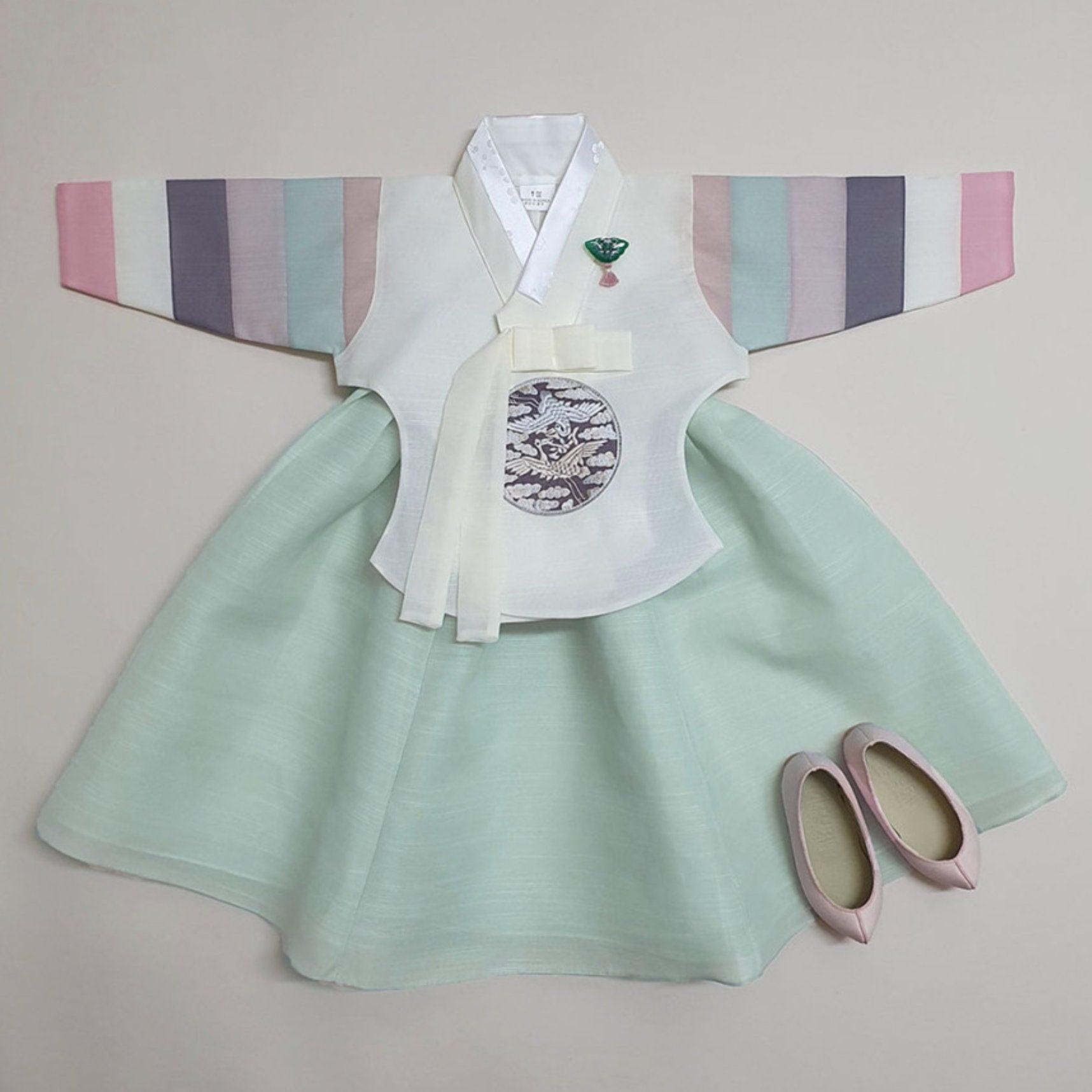 Yedong Dangui Mint Girl Hanbok (100D-15YR) - Native Korean