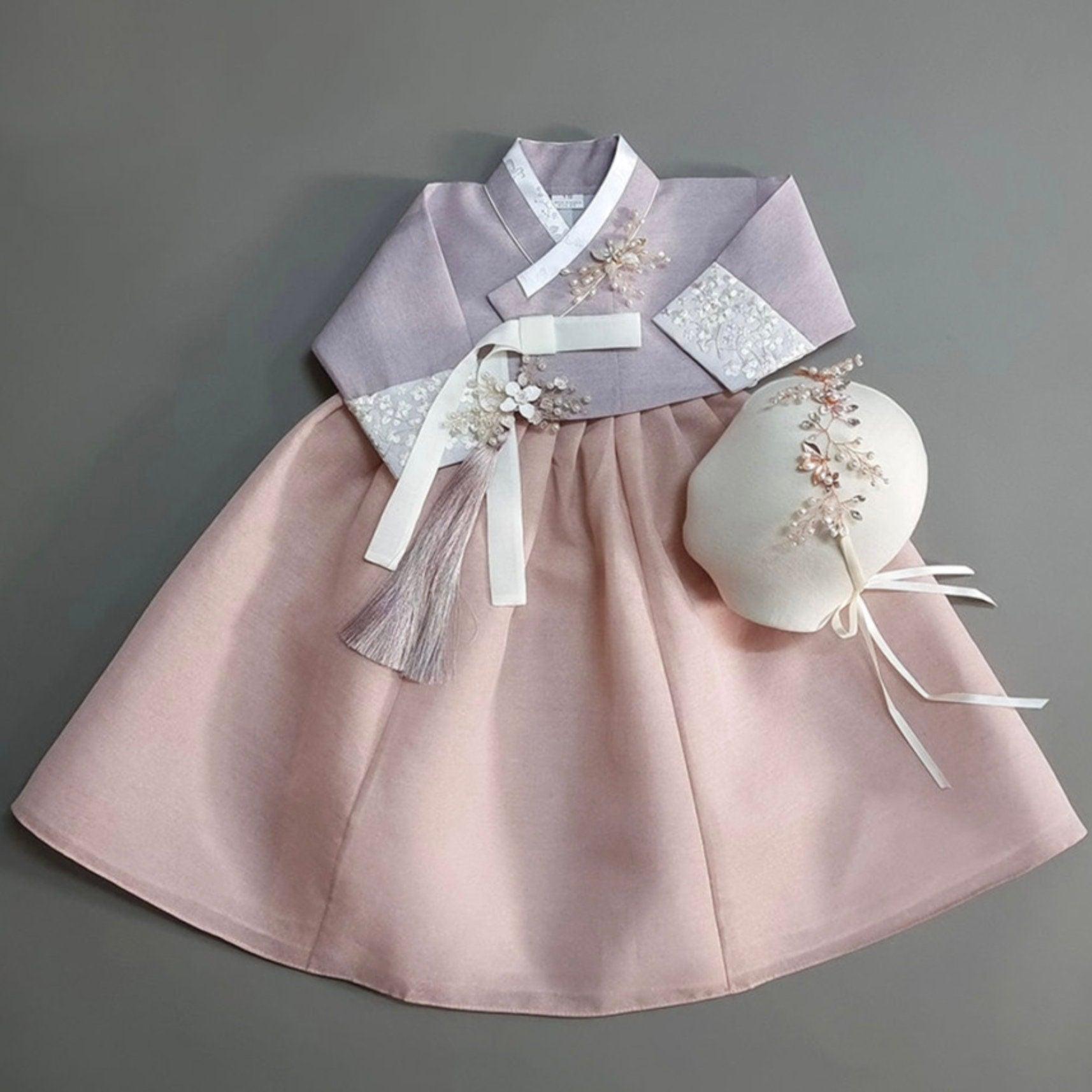 Yujin Jeogori-Coral Skirt Girl Hanbok (100D-15YR) - Native Korean