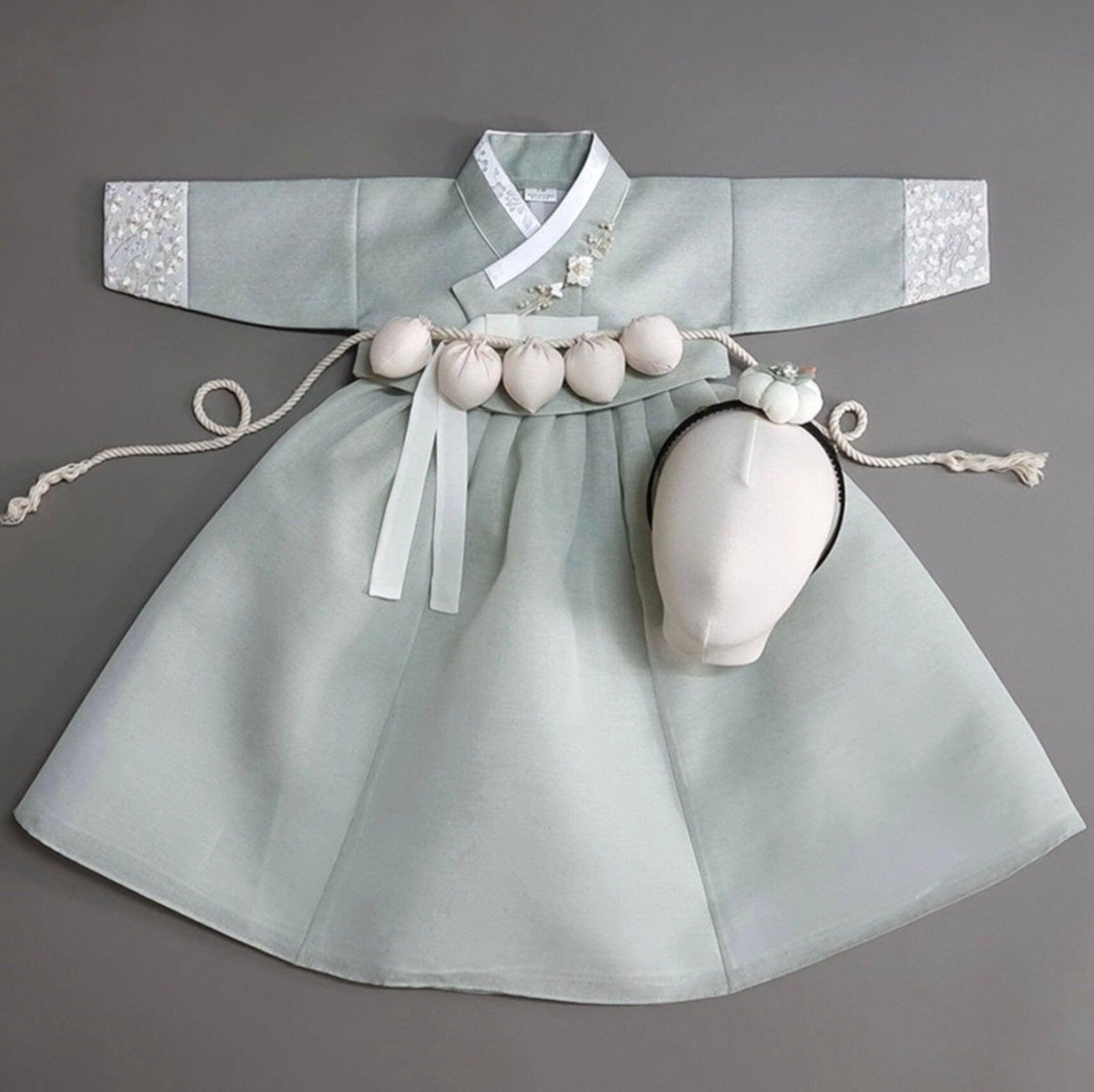 Yujin Jeogori-Green Skirt Girl Hanbok (100D-15YR) - Native Korean
