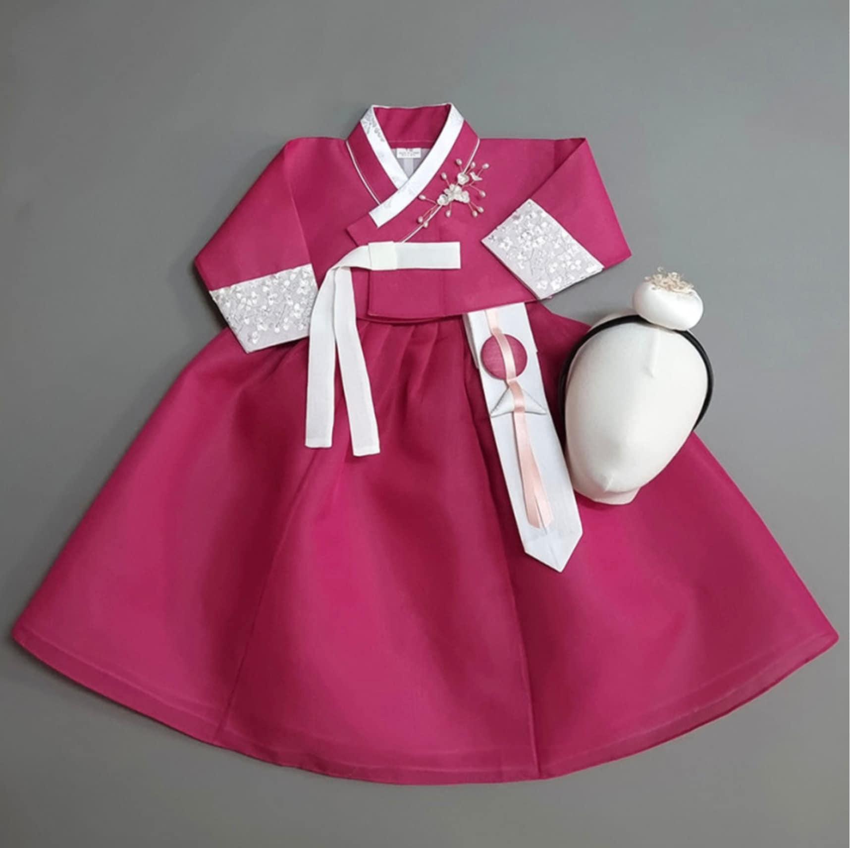 Yujin Jeogori-Magenta Skirt Girl Hanbok (100D-15YR) - Native Korean