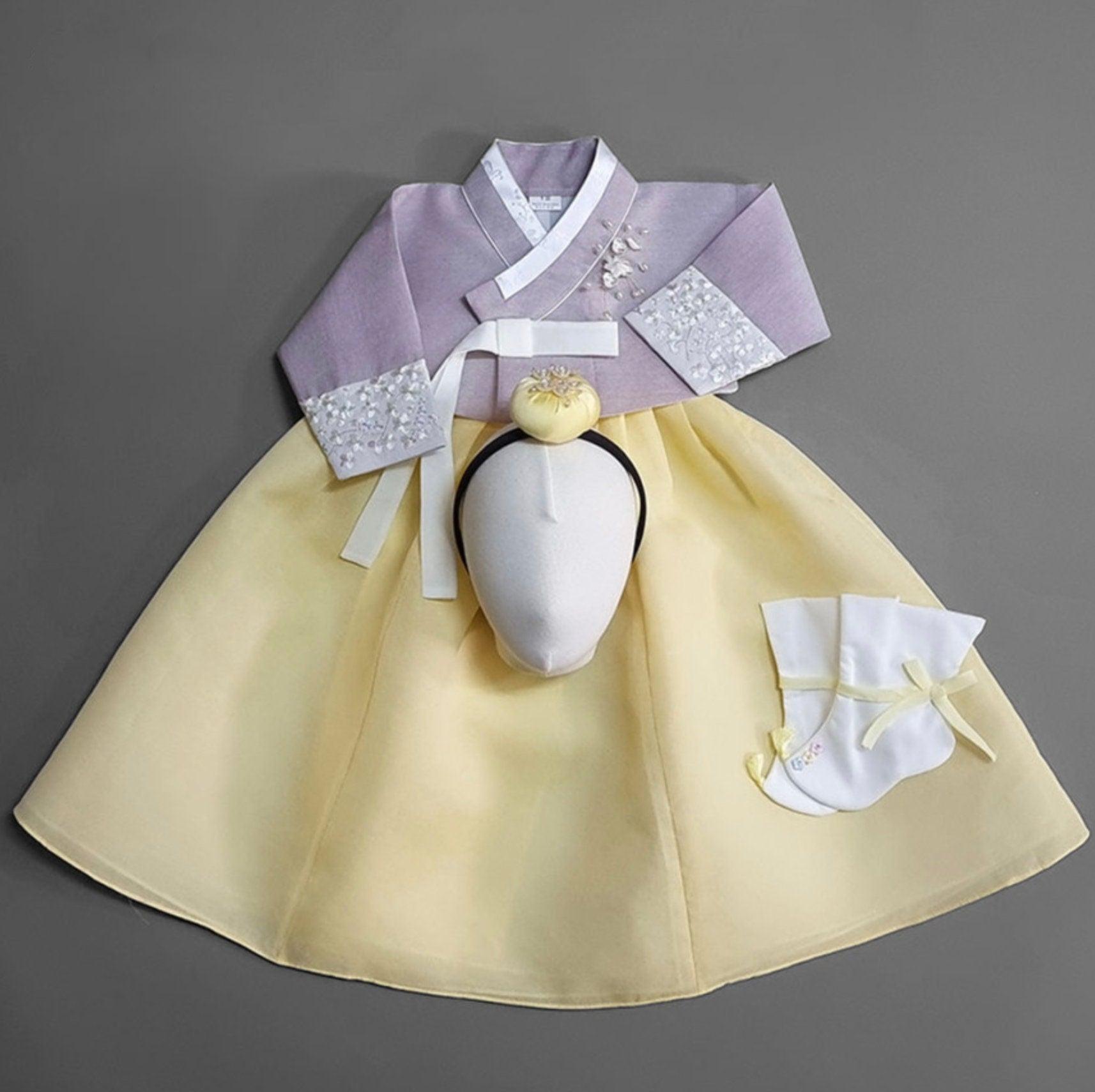 Yujin Jeogori-Yellow Skirt Girl Hanbok (100D-15YR) - Native Korean