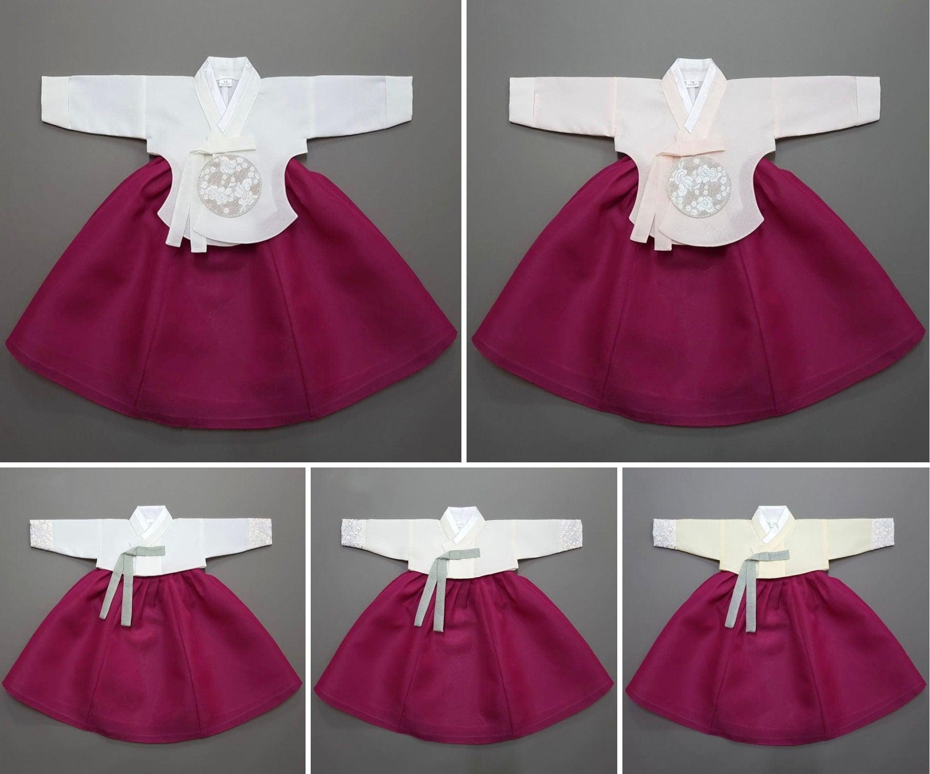 Yujin Magenta Girl Hanbok (100D-15YR) - Native Korean