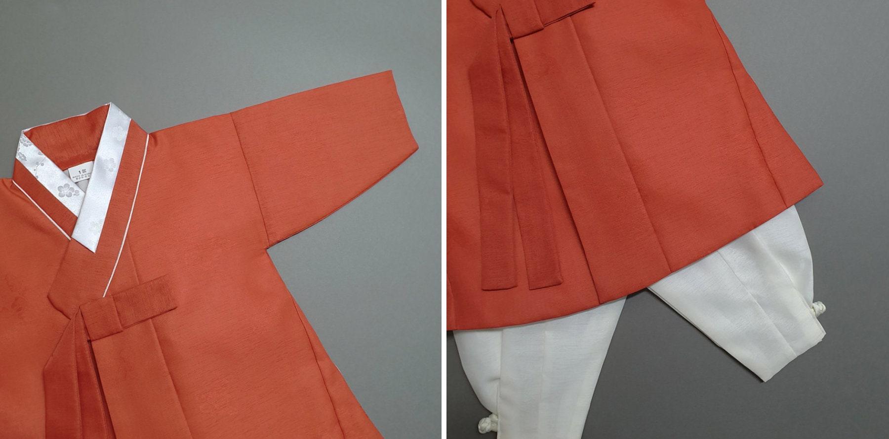 Yunwoo Orange Boy Hanbok (100D-8YR) - Native Korean