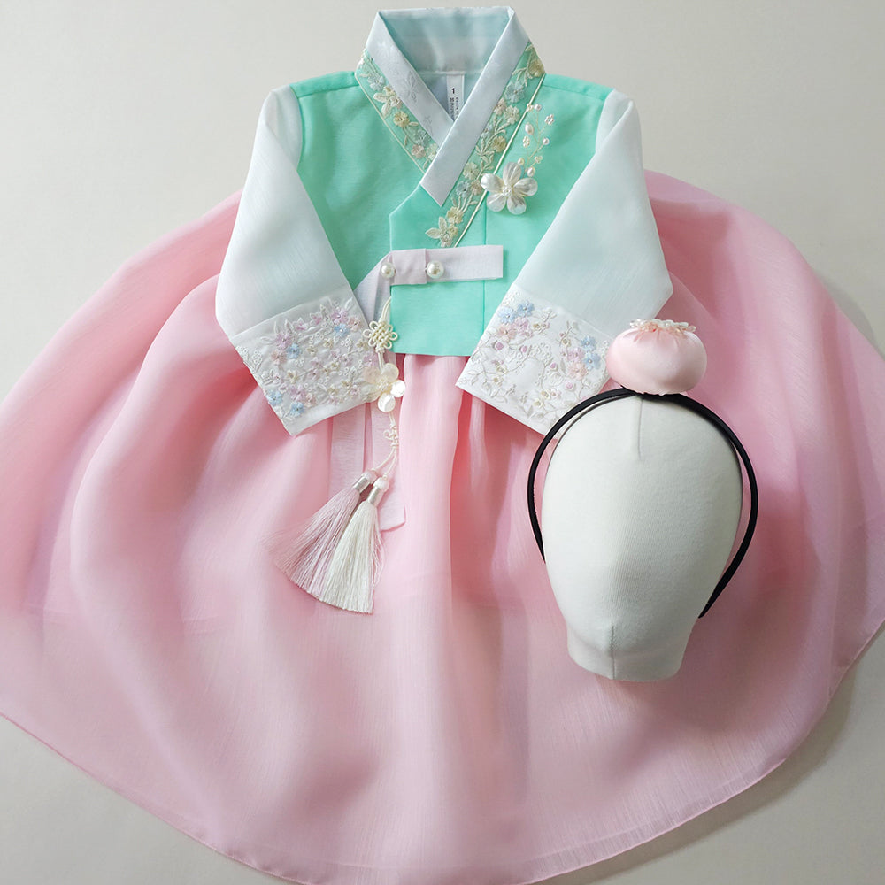 Soyoon Mint Pink Girl Hanbok (1-15YR)