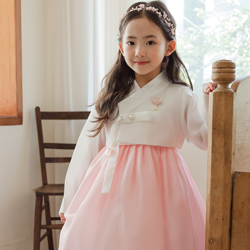 Blossom Pink Girl Hanbok (1-10YR)