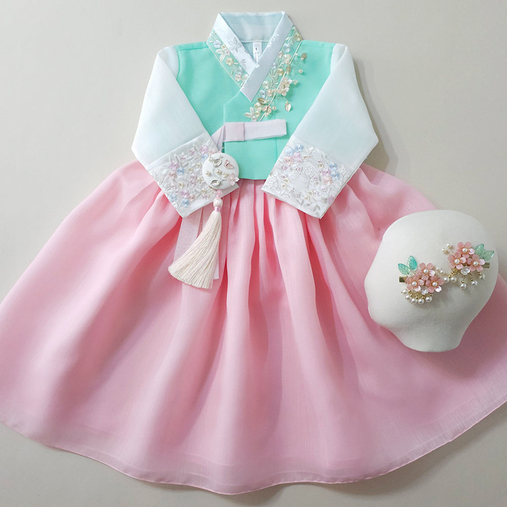 Soyoon Mint Pink Girl Hanbok (1-15YR)