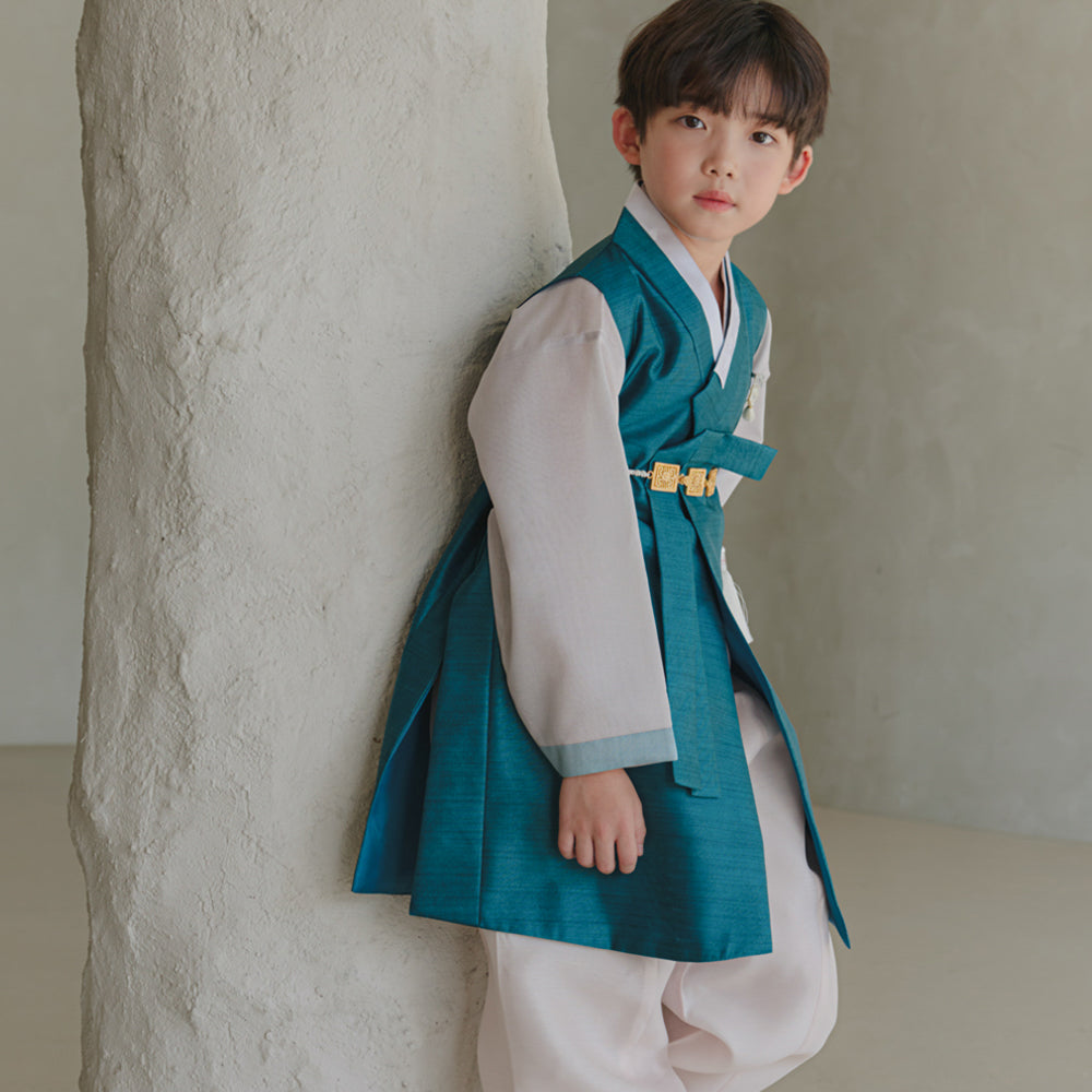 Jooheon Teal Boy Hanbok (1-12YR)