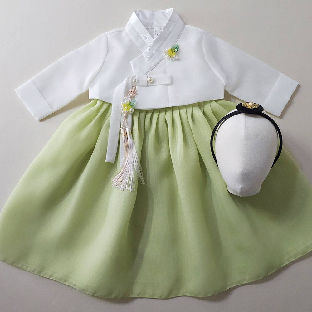 Blossom Green Girl Hanbok (1-10YR)