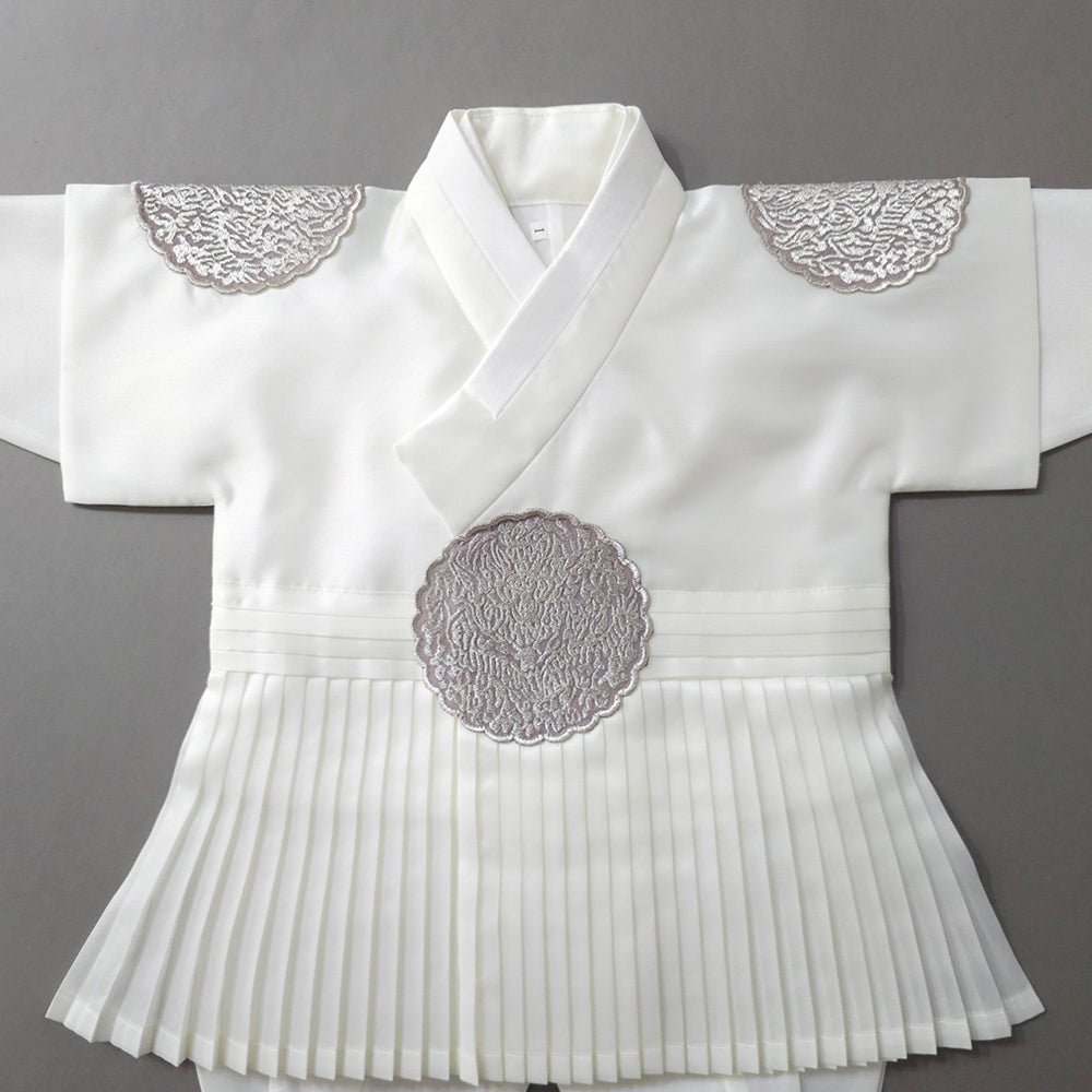 Sungkoon Pleated Ivory Boy Hanbok (100D-10YR)