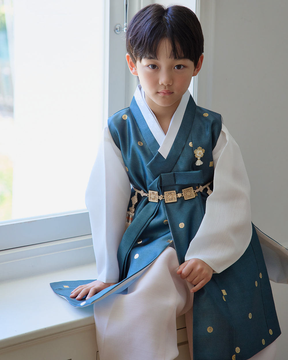 Dowon Teal Boy Hanbok (1-12YR)