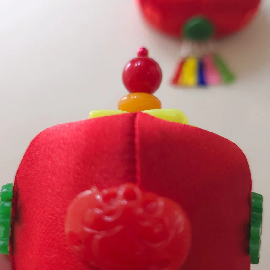 Jade Red Jokduri Korean Coronet - Native Korean