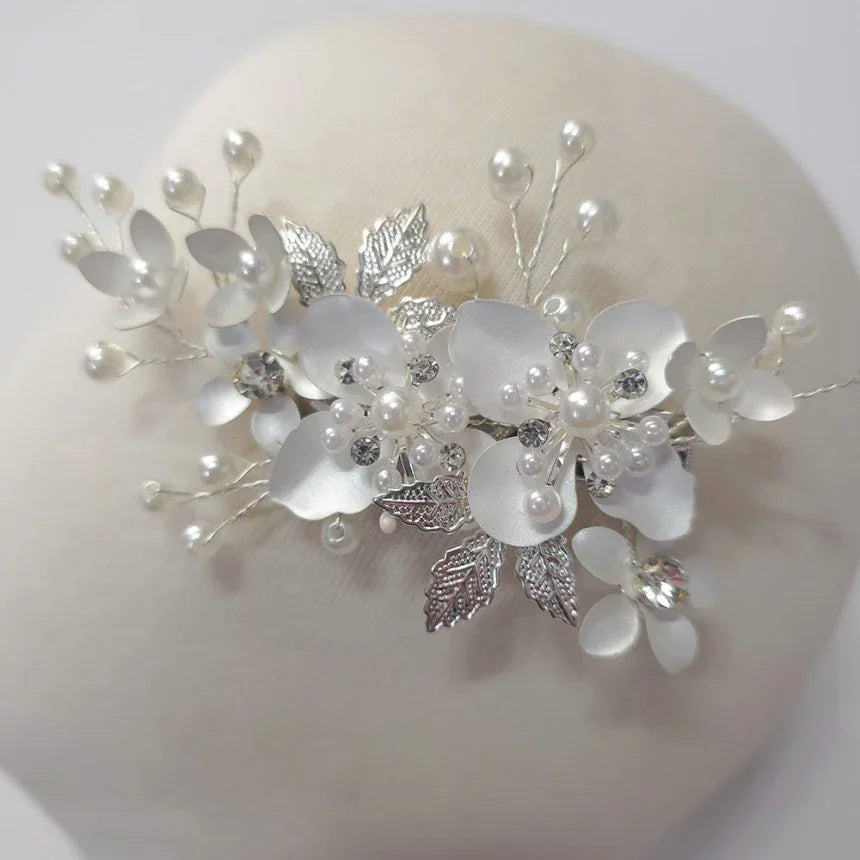 Soft Bloom Pearl Floral Brooch - Native Korean