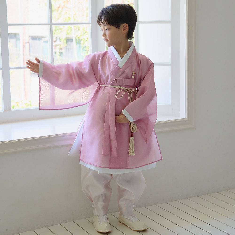 Gunyun Pink Dopo Boy Hanbok (4-10YR)