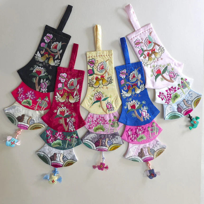 Layered Embroidered Norigae