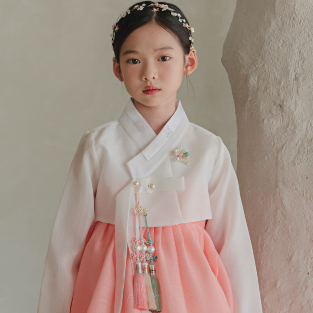 Blossom Coral Girl Hanbok (1-10YR)