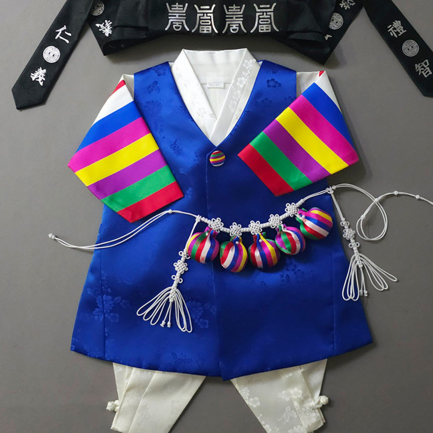 Hoo Blue Boy Hanbok (100D-1YR)